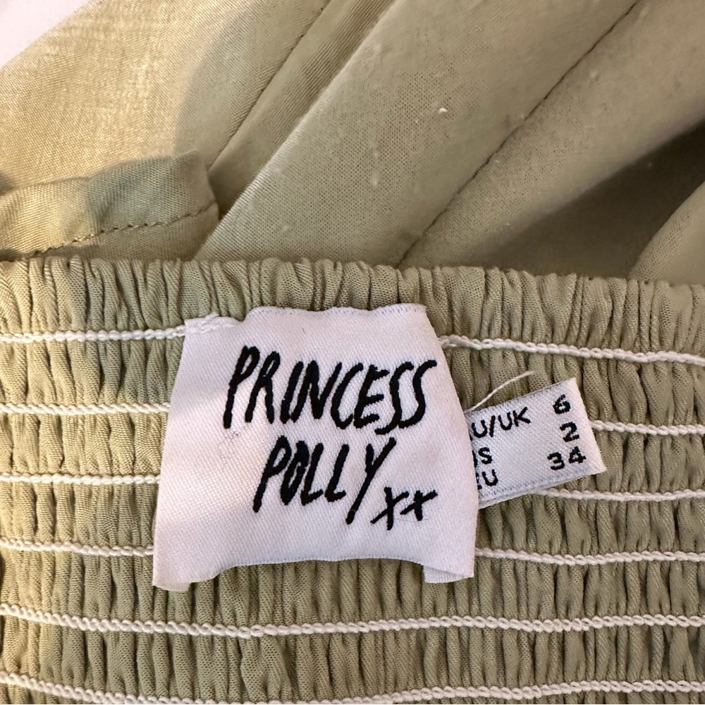 Princess Polly Emily Maxi Dress in “Green” Size US 2 | Slip Dress Lace Detailing - Picture 16 of 16